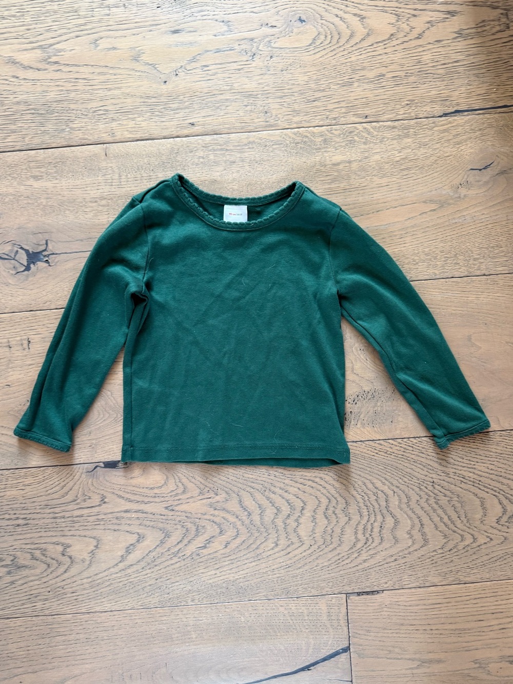 Hanna Andersson Green Pima Cotton Long Sleeve Shirt 3T